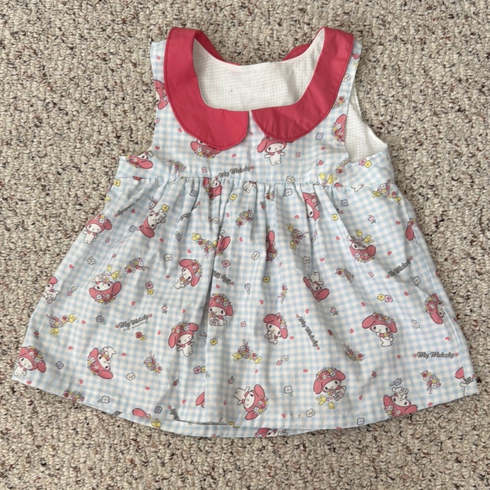 Cute My Melody Babydoll Blouse Top with Pink Peter Pan Collar
